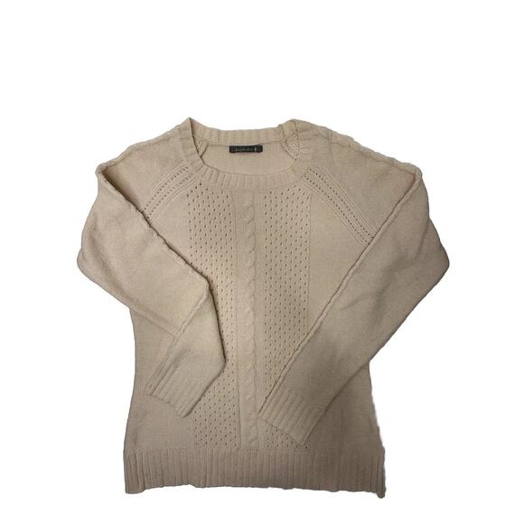 Baby Pink Excellent Condition Smartwool Delicate Cable Knit Sweater Size Medium - Picture 1 of 4